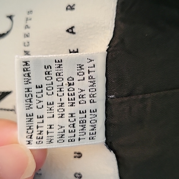 INC International Concepts Black Rain Jacket Long Sleeve Buttons size S - Picture 15 of 16